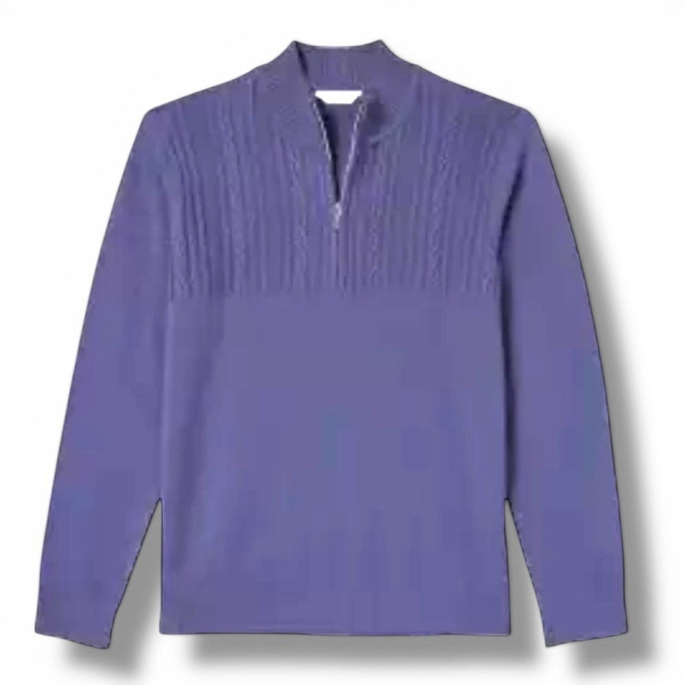 LADY HAGEN Women's 1/4 Zip Golf Sweater - XXL Marlin